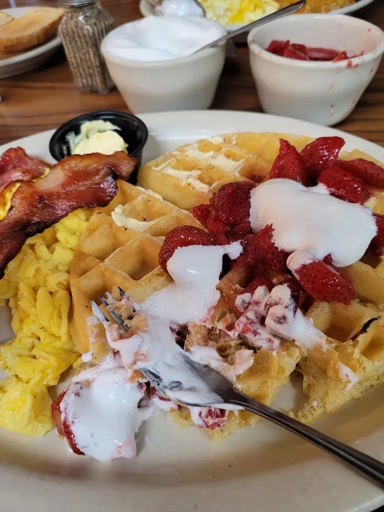 Strawberry Waffle & Bacon
